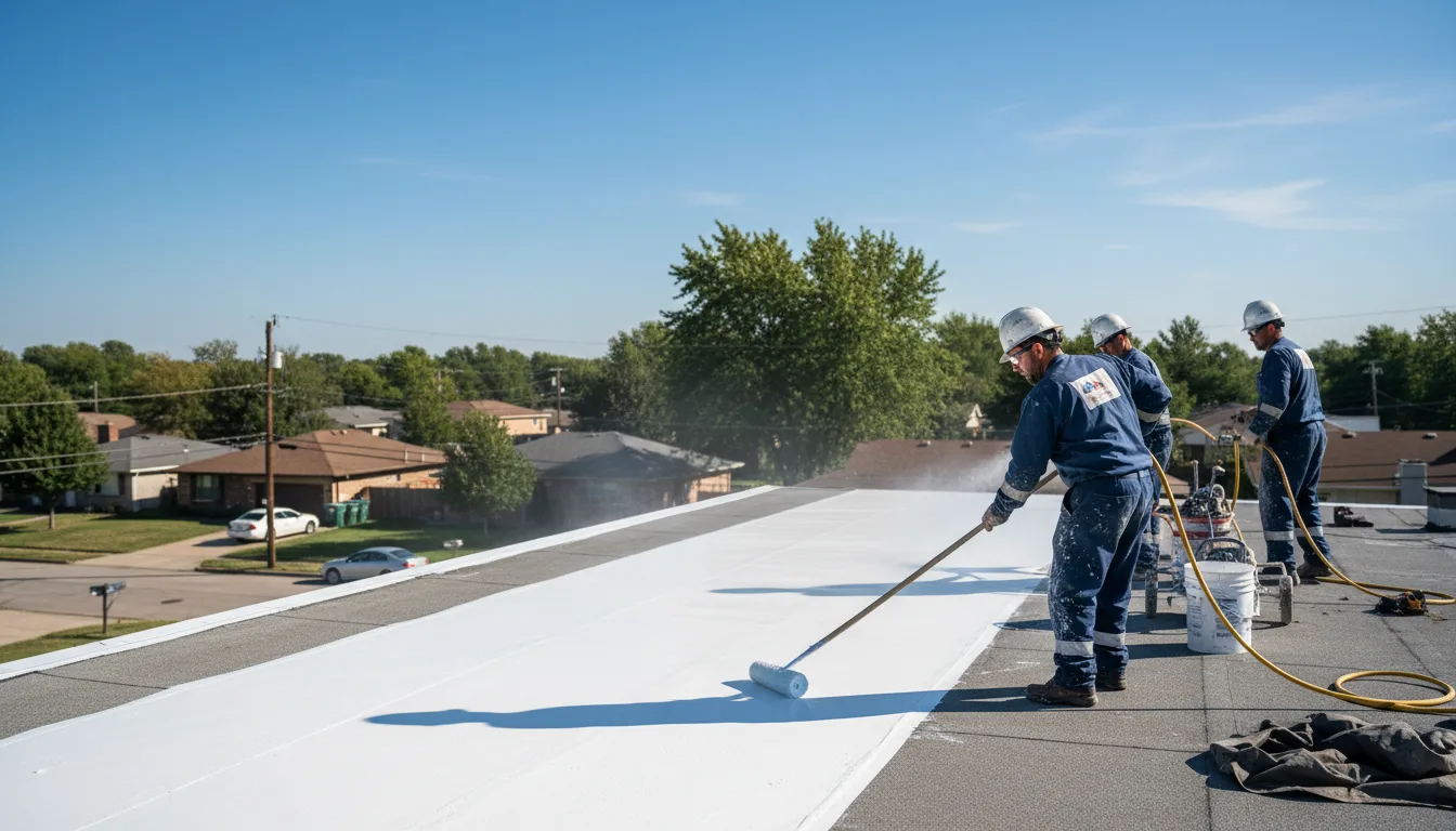 Commercial roof coating in Great River, NY near me